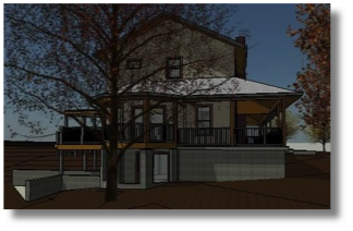 Stilwell, KS Residence
-proposed view looking north